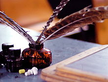 Letters require writing materials, quills.