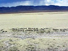 Sætningen på U.S. Route 50 i Nevada