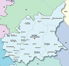 Mapa de Alpes-de-Haute-Provence.  