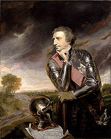 Politika generála Jeffreyho Amhersta, britského hrdiny ze sedmileté války, pomohla vyprovokovat další válku. Olejomalba Joshuy Reynoldse, 1765.