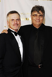 Rob Paulsen en Maurice LaMarche op de rode loper. Foto door John B. Mueller.  