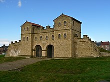 Reconstruction of the west gate of Fort Arbeia (South Shields)