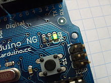 緑のSMD LED。