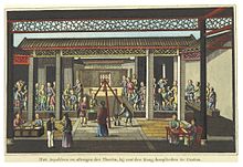 A Dutch merchant in a tea manufactory in Canton (c. 1828)