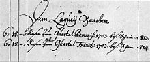 Accounting of salary payments in Weimar: "Dem Laqueÿ Baachen".