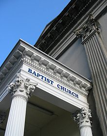 Įėjimas į baptistų bažnyčią Sent Heljero saloje