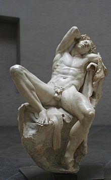 Barberini Faun, marmeren kopie van een bronzen origineel, rond 200 v.Chr., De Glyptothek, München  