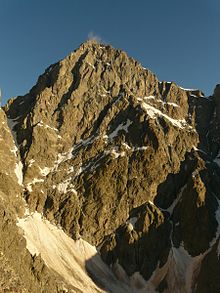 Den sydlige side af Barre des Écrins