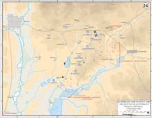 The situation at 2 p.m. on 2 December 1805
