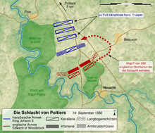 Map of the course of the battle