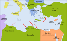 Overview of battles and operations in the Mediterranean (1911/12)
