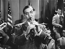 Benny Goodman, en av de första ledarna för swing-bigband som blev mycket populär.