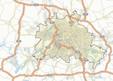 General map of the Berlin road and highway network.