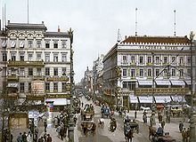 Unter den Linden, corner Friedrichstraße (around 1900)