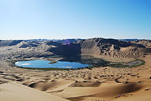 Biluthu megadune in the Badain-Jaran desert, Inner Mongolia, 2011
