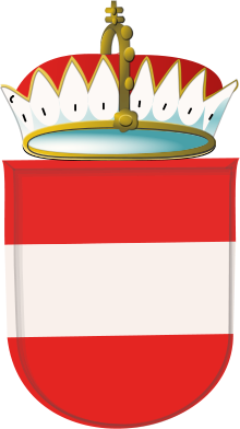 House coat of arms crowned with the archducal hat, 1512