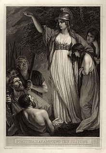 Regina Boadicea a tribului Iceni.  