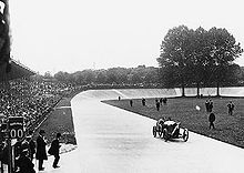 Georges Boillot voittamassa Ranskan Grand Prix'tä 1912 Dieppe'ssä, Ranskassa.  