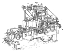 Machine for "rolling" cigarettes