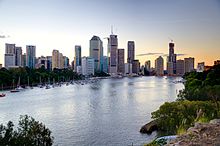 Panorama Brisbane z Kangaroo Point  