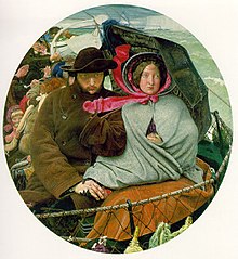 The Last of England di Ford Madox Brown, raffigurante gli emigranti che lasciano l'Inghilterra