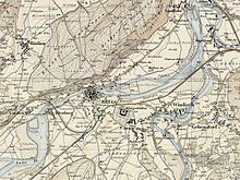 Brugg and surroundings in the Siegfried Atlas (1880)