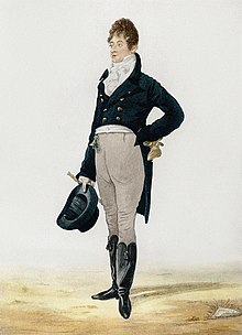 Brummell od Richarda Dightona, 1805.  