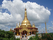 Buddhist temple (Buddha Dhatu Zadi) in Balaghata, Bandarban district