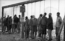 Executed partisans in the Soviet Union, January 1943