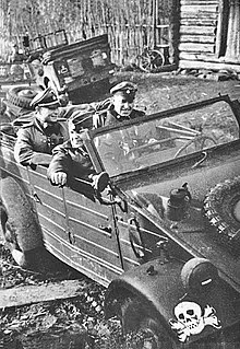 Members of the SS-Totenkopf-Division, photograph of a propaganda company of the Wehrmacht, Russia 1941