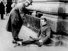 Begging war invalid in Berlin, 1923