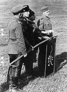 A Cossack takes an oath to Hitler