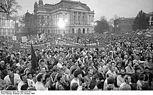 Rally at the Old Garden in October 1989