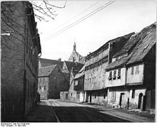 Former tanner houses in Freiberg