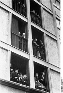 Drancy internment camp in August 1941, photograph of the propaganda company