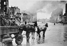 German "invasion" of Kharkov on 1 November 1941, photograph of a propaganda company.