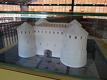 Noric Limes: Reconstruction model of the late Roman Quadriburgus of Oberranna (A)