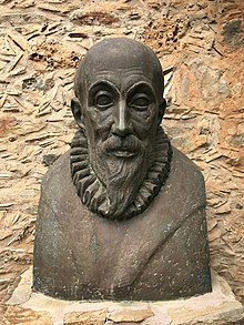 N. Perantinos: Bust of El Greco, Fodele in Crete, 1982
