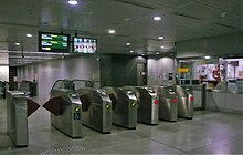 Banegårdsgang på stationen.