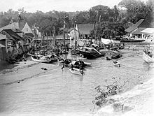 O porto de Kupang, no início do século 20.