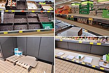 Due to hoarding purchases, various products such as rice, pasta, canned goods and toilet paper were temporarily sold out
