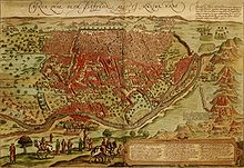 City map of Cairo by Matteo Pagano (1549)