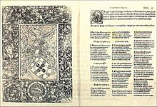Prvá strana Cancioneiro_Geral, vydanie z roku 1516.