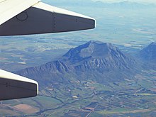 Vista aérea de la Montaña de la Mesa