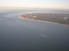 Cape Henry set fra luften, mod østøst