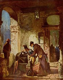 Carl Spitzweg: Customs Inspection (Papal Customs Guard), c. 1880