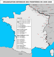 Map of the Maginot Line