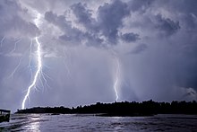 Blesk Catacumbo se vyskytuje v místě, kde se řeka Catacumbo vlévá do jezera Maracaibo.