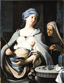 Giovanni Domenico Cerrini, XVII a. italų tapytojas, "Burtininkė Circė".