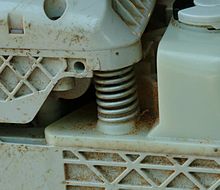 Una sega isolata dal suo motore.